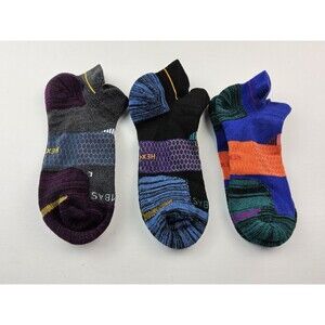 Bombas Hex-Tec Athletic Ankle Socks Lot Of 3 Pairs Size L